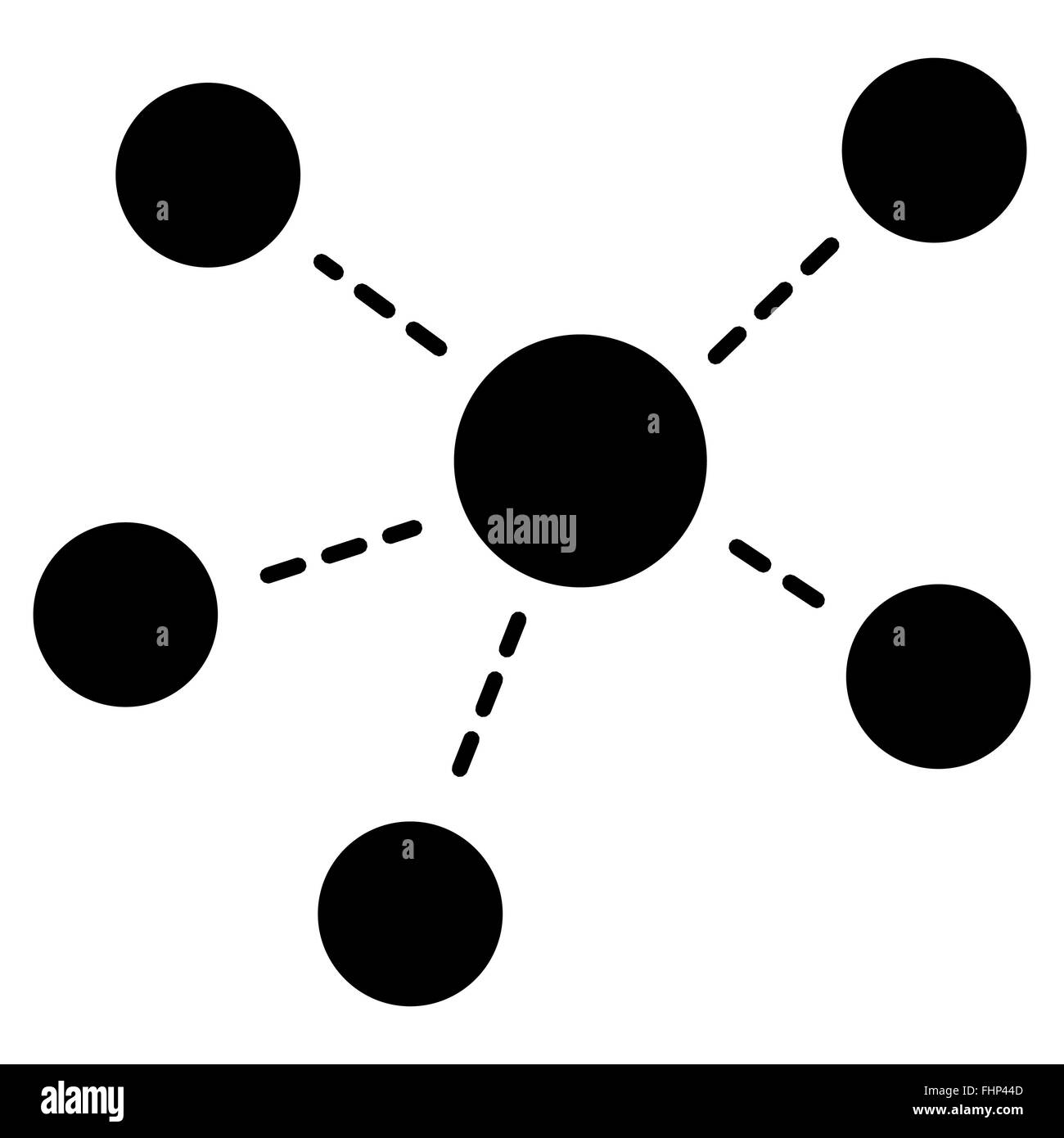 Icon connections hub Cut Out Stock Images & Pictures - Alamy