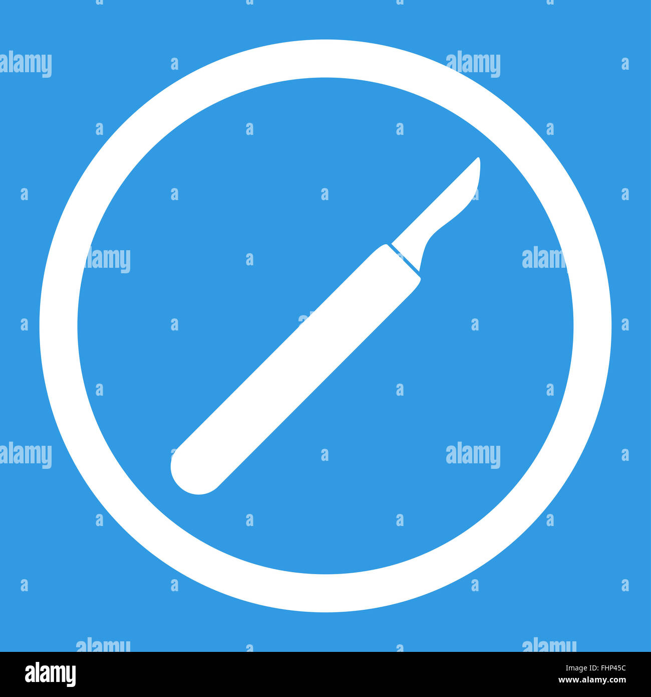 Scalpel Rounded Vector Icon Stock Photo - Alamy
