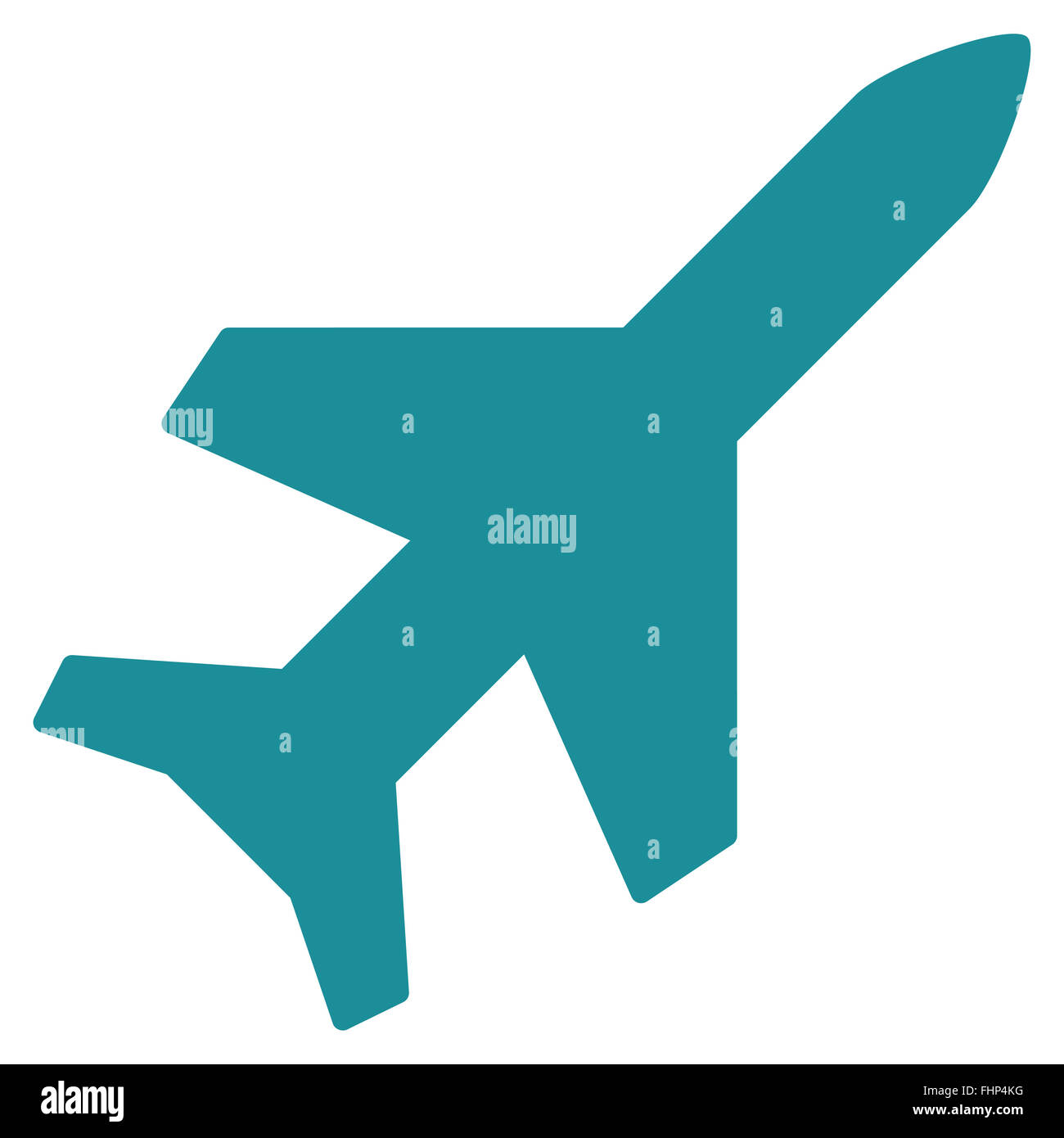 Aeroplane Flat Icon Stock Photo