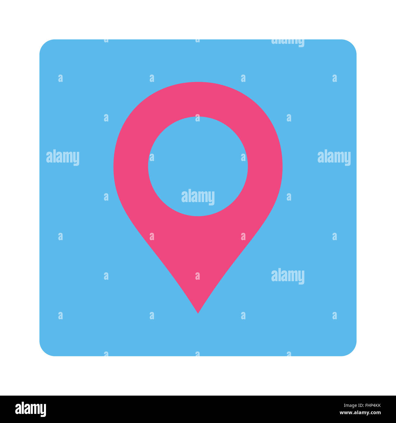 Map Marker flat pink and blue colors rounded button Stock Photo - Alamy