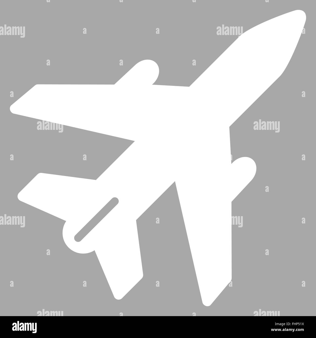 Airplane Flat Icon Stock Photo