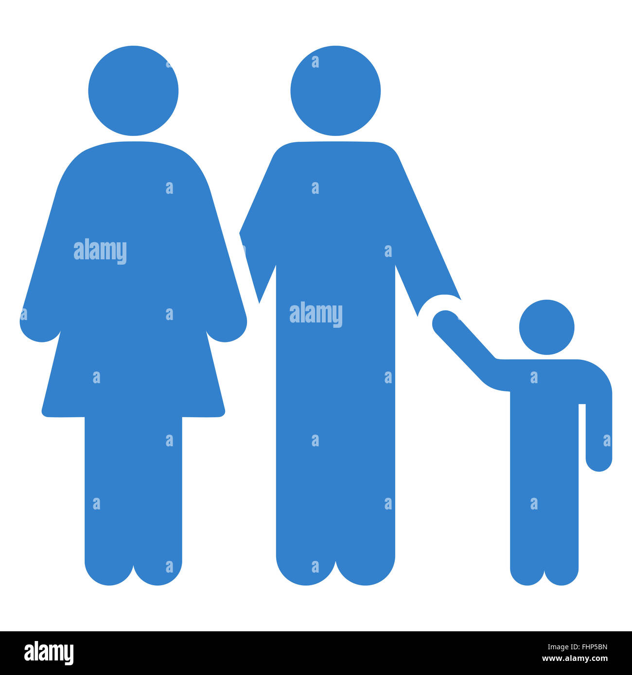 Family Flat Icon Stock Photo - Alamy