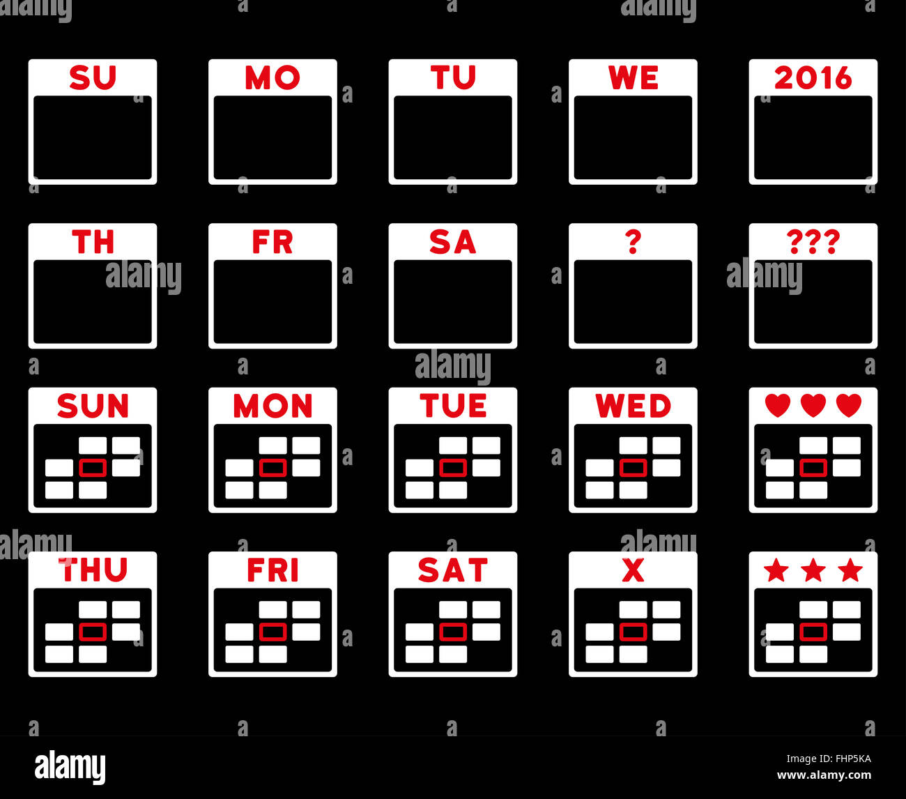 Calendar Days Icon Stock Photo Alamy