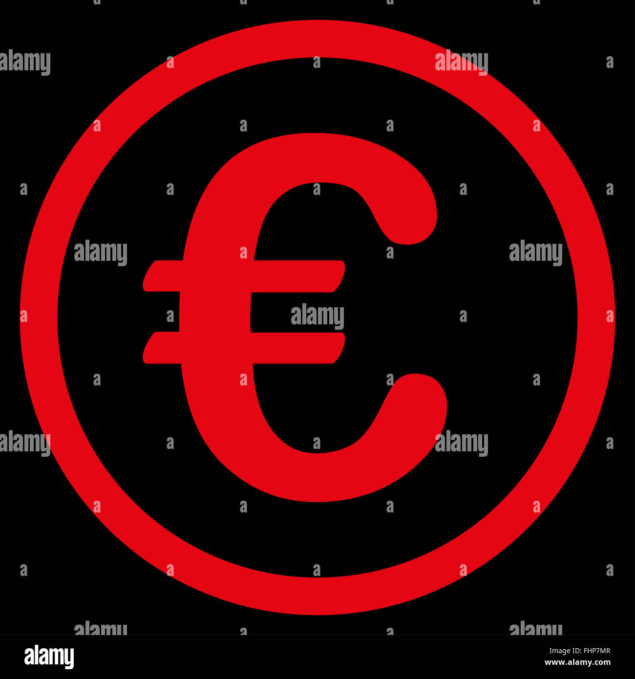 Euro Coin Icon Stock Photo - Alamy