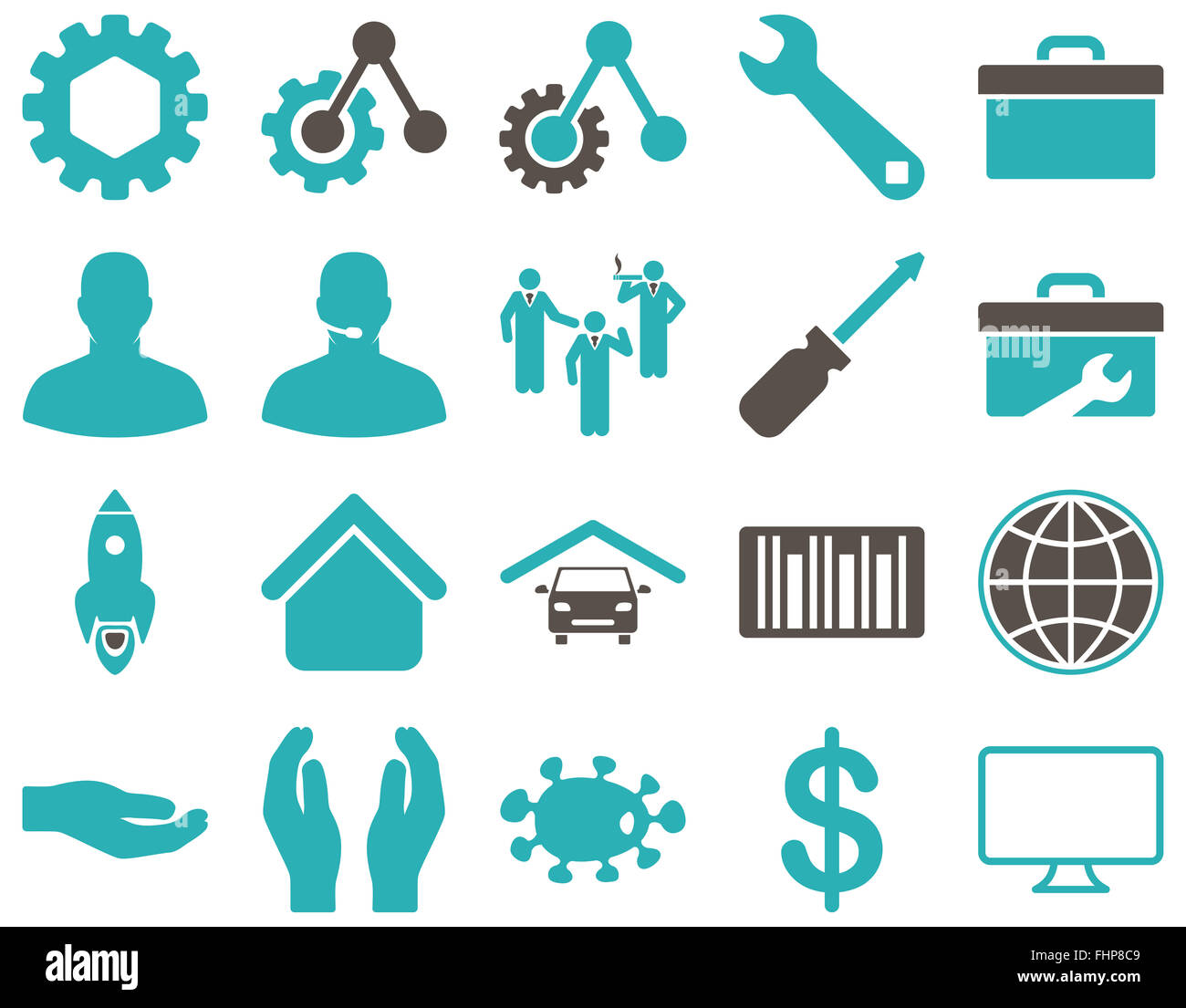Settings and Tools Icons Stock Photo - Alamy