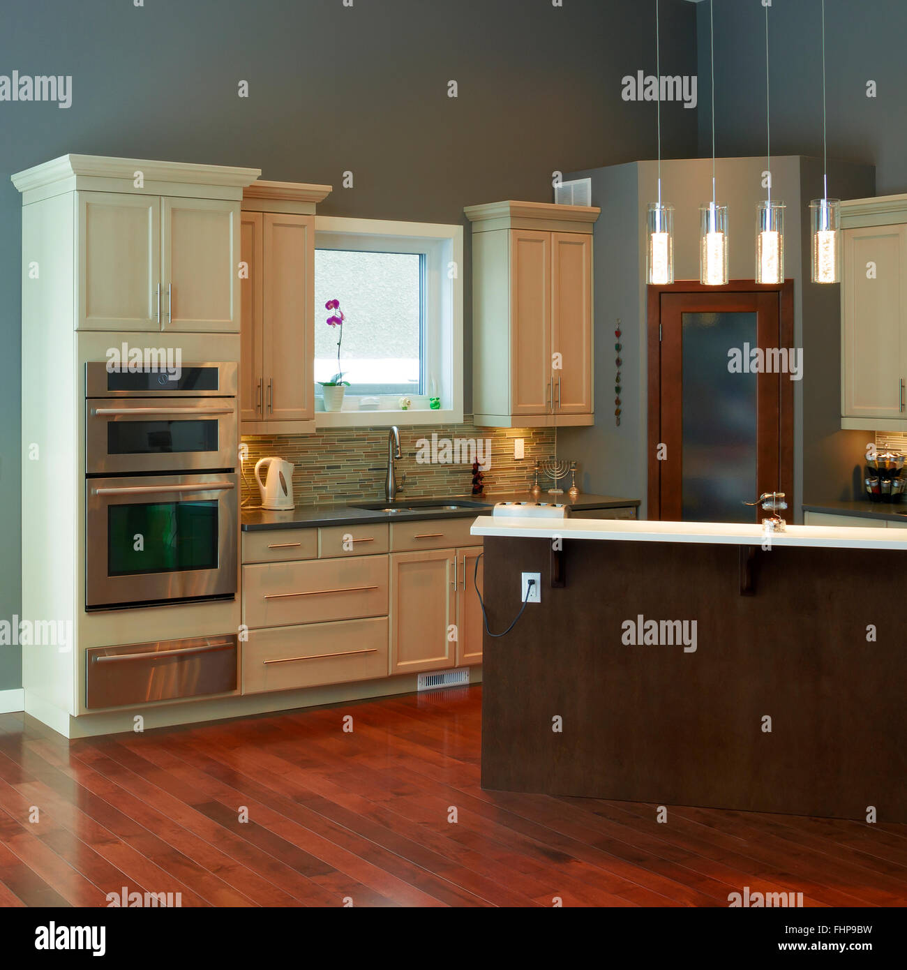 Modern Kitchen Interior Design Stock Photo Alamy