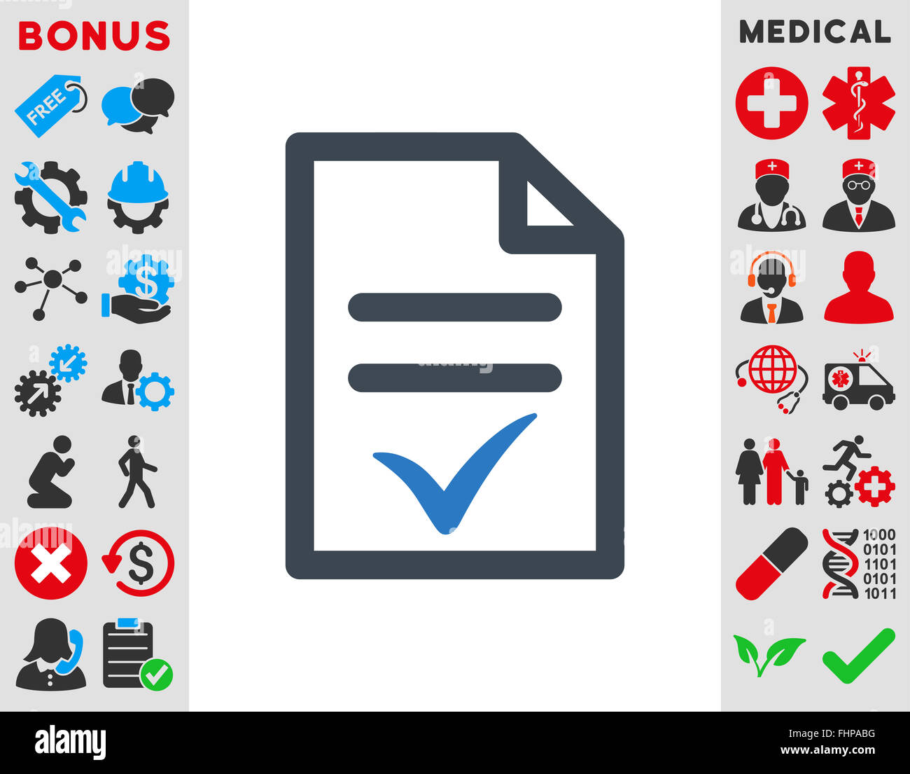 Valid Document Icon Stock Photo - Alamy