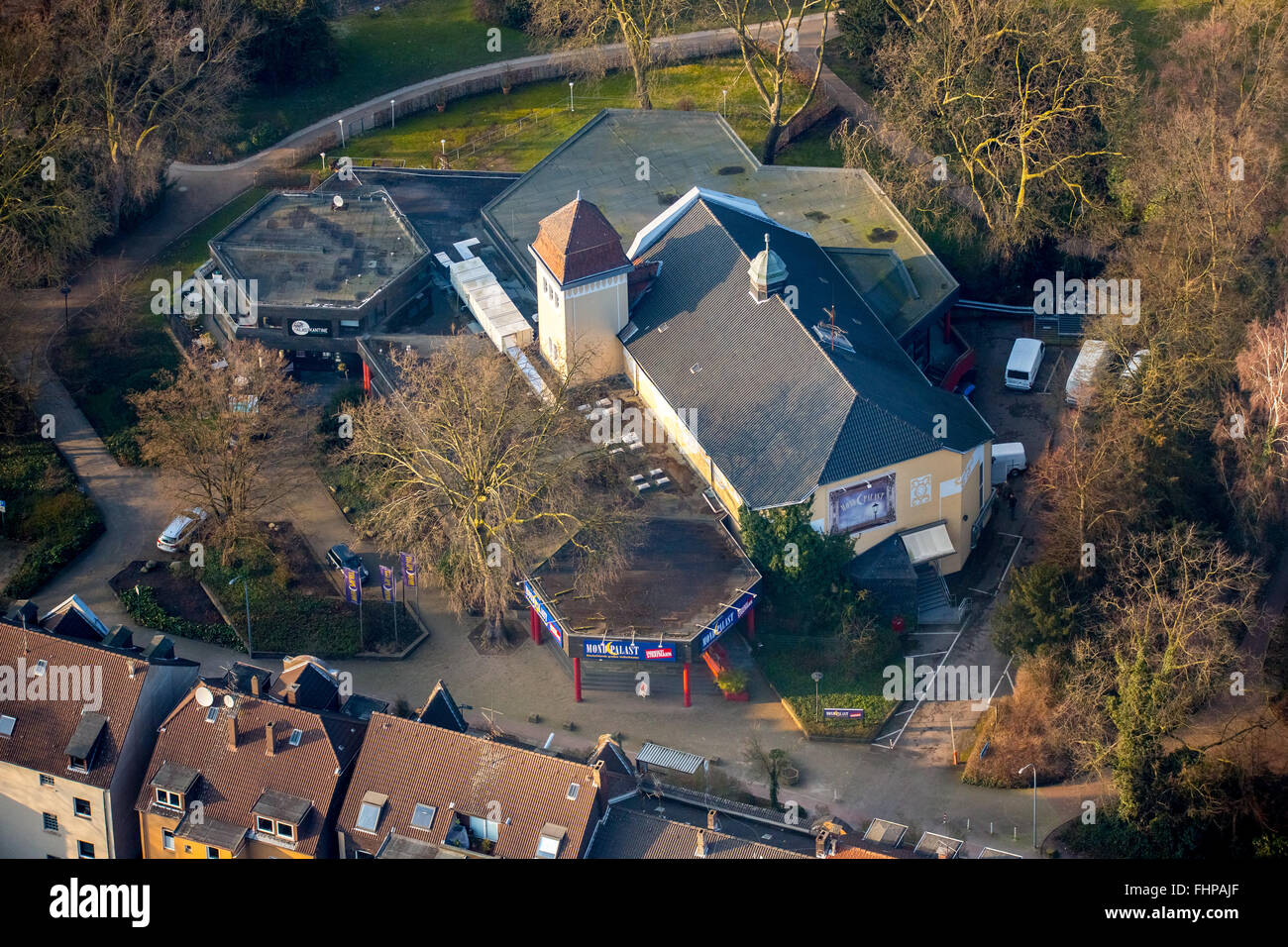 Aerial View Mondpalast Wanne Eickel In Stadtgarten Park Wanne