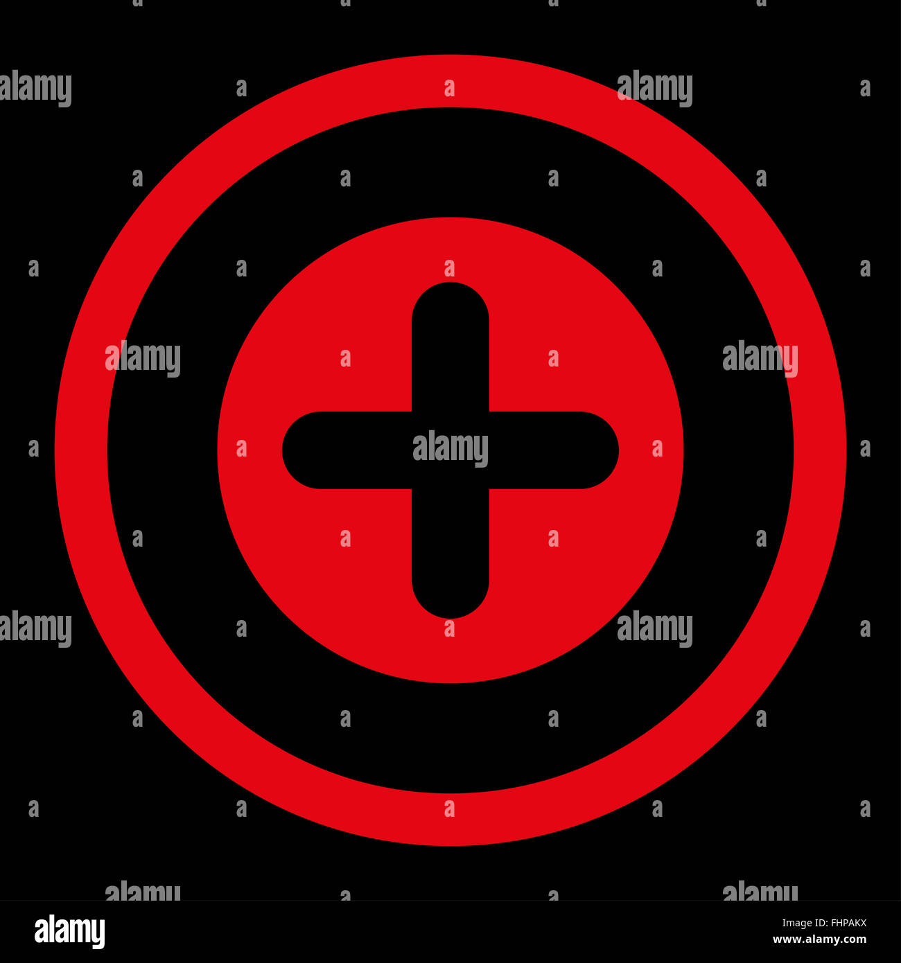Create flat red color rounded raster icon Stock Photo - Alamy