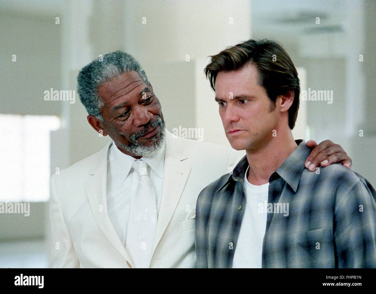 Morgan Freeman Jim Carrey Bruce Almighty 2003 Stock Photo Alamy