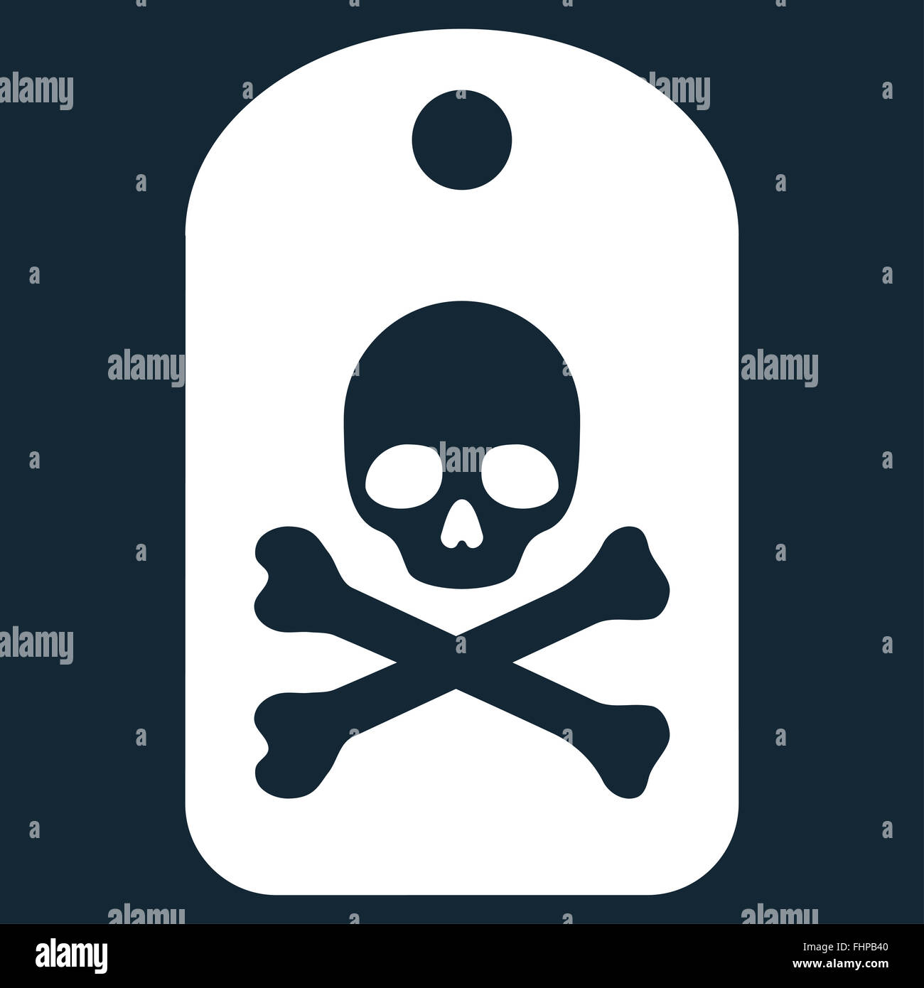 Death Sticker Flat Icon Stock Photo - Alamy