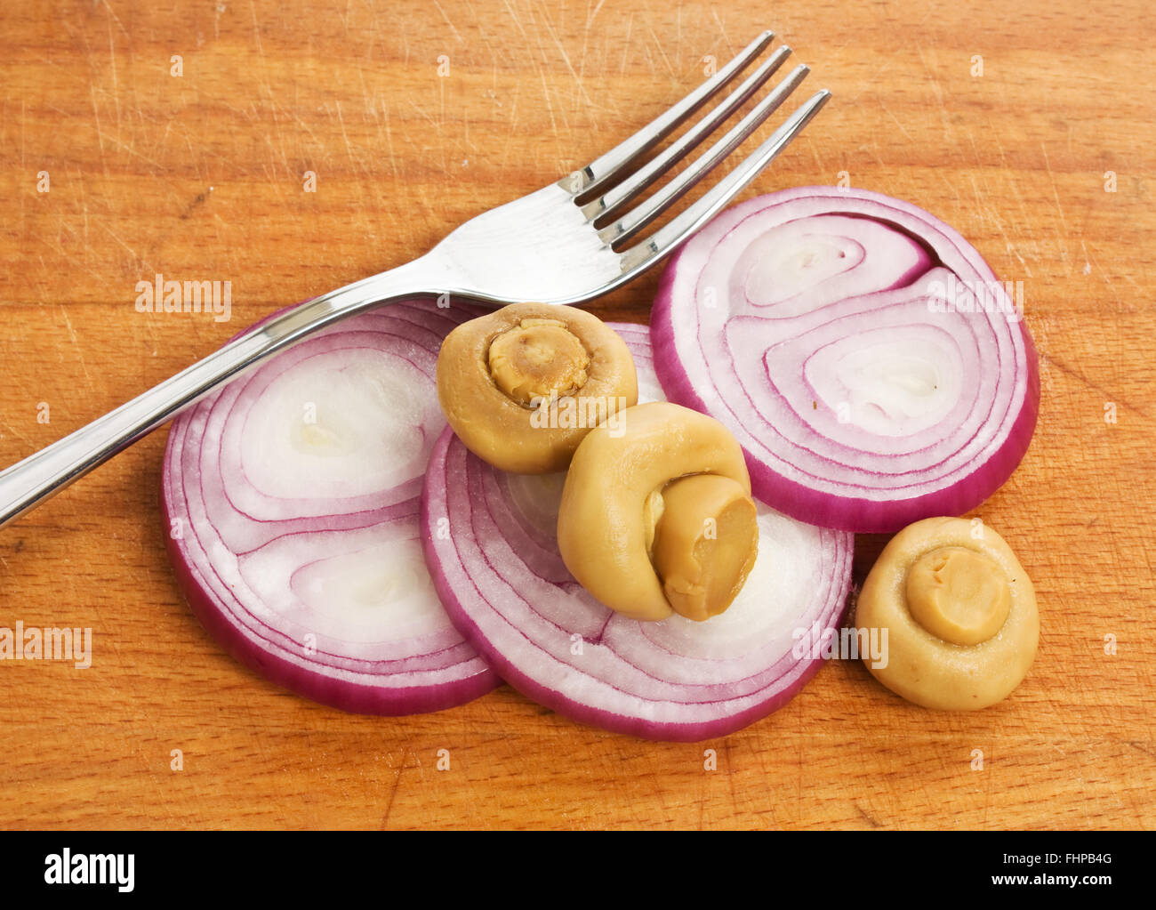 mushrooms and onions Stock Photo - Alamy