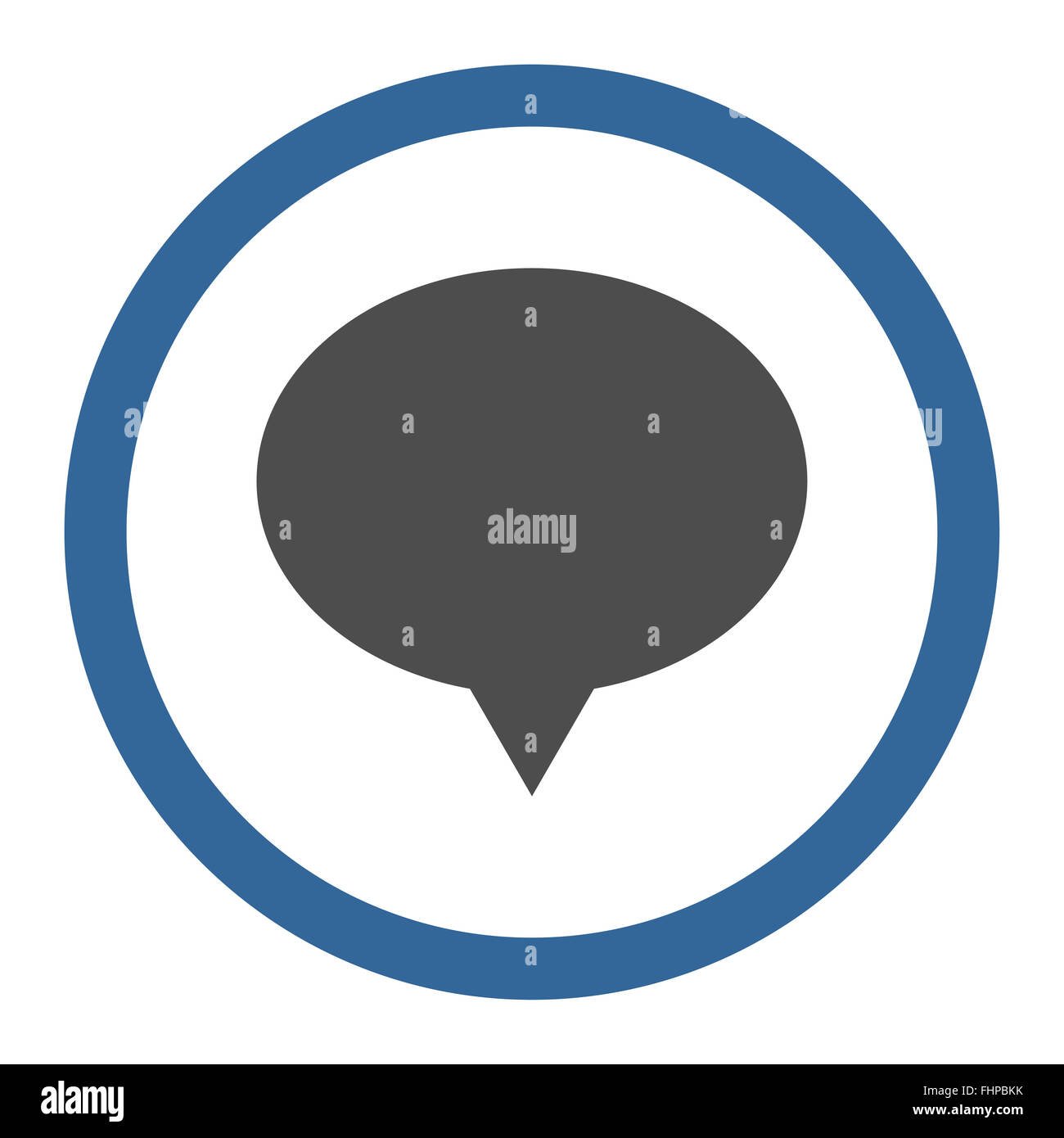Banner flat cobalt and gray colors rounded vector icon Stock Photo - Alamy