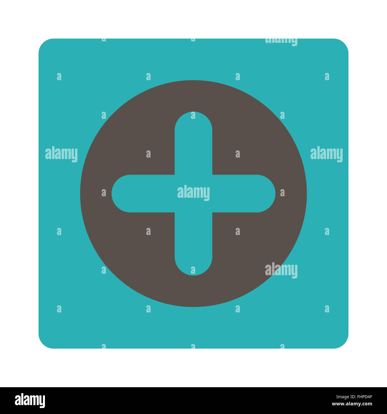 Create flat grey and cyan colors rounded button Stock Photo - Alamy