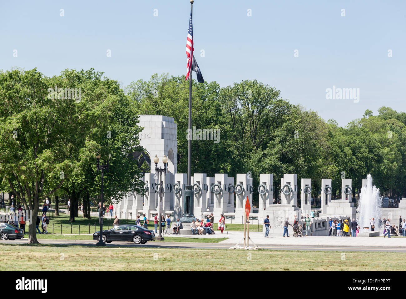 World War II memorial in Washington DC Stock Photo - Alamy