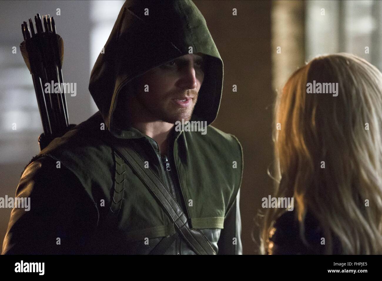 Stephen Amell Caity Lotz Arrow Season 2 2013 Stock Photo Alamy