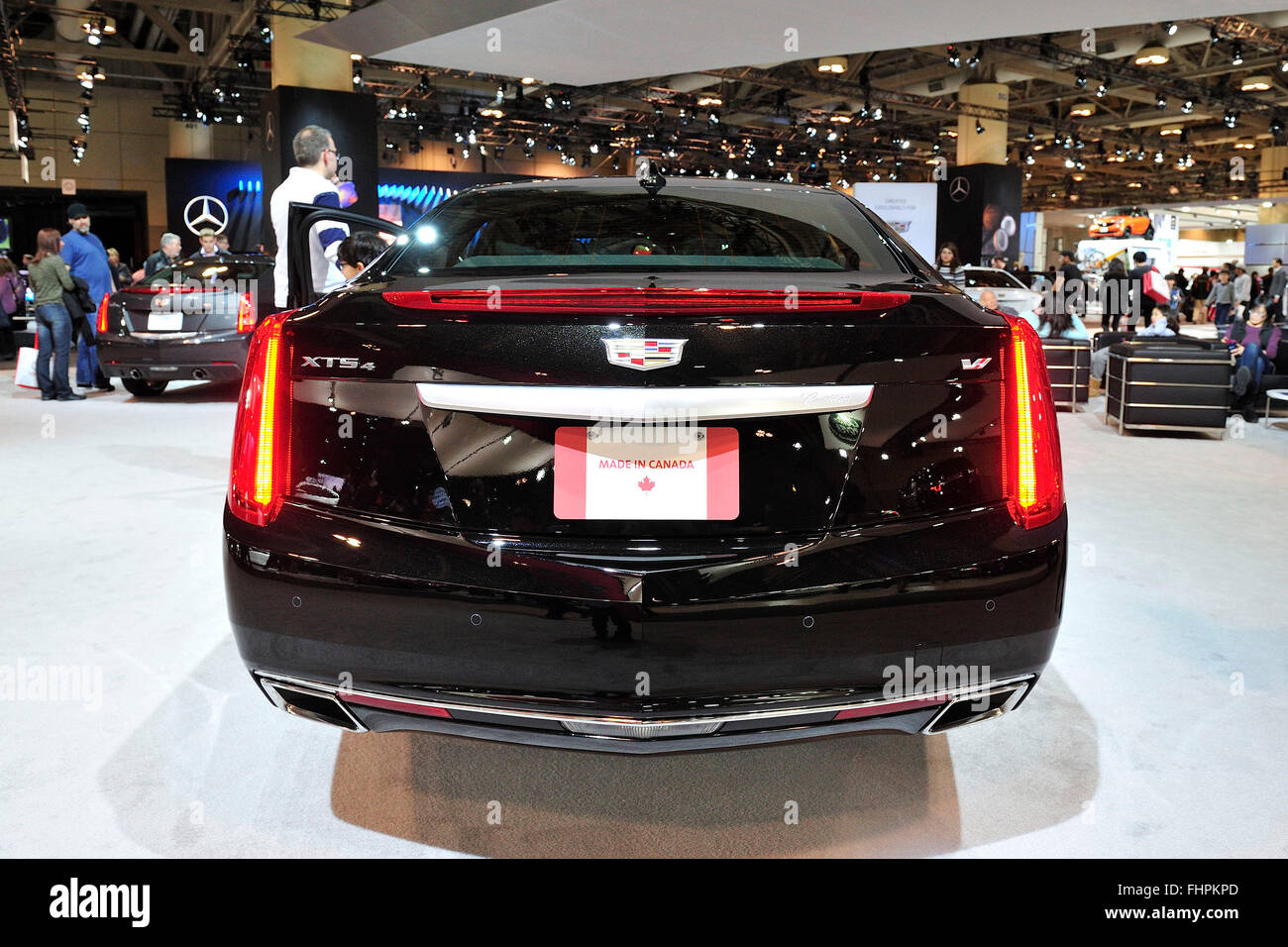 A Canadian made Cadillac XTS4 on display at the 2016 Toronto Autoshow at the Toronto Metro Convention Centre, Toronto, Ontario, Canada. February 14, 2016. Stock Photo