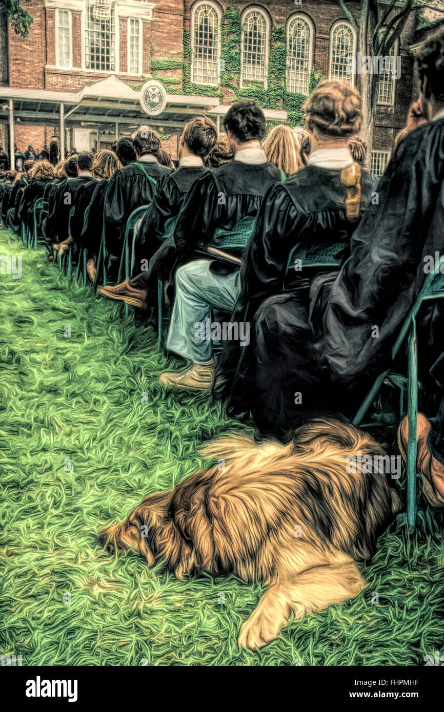 Dartmouth College Graduation Stock Photo
