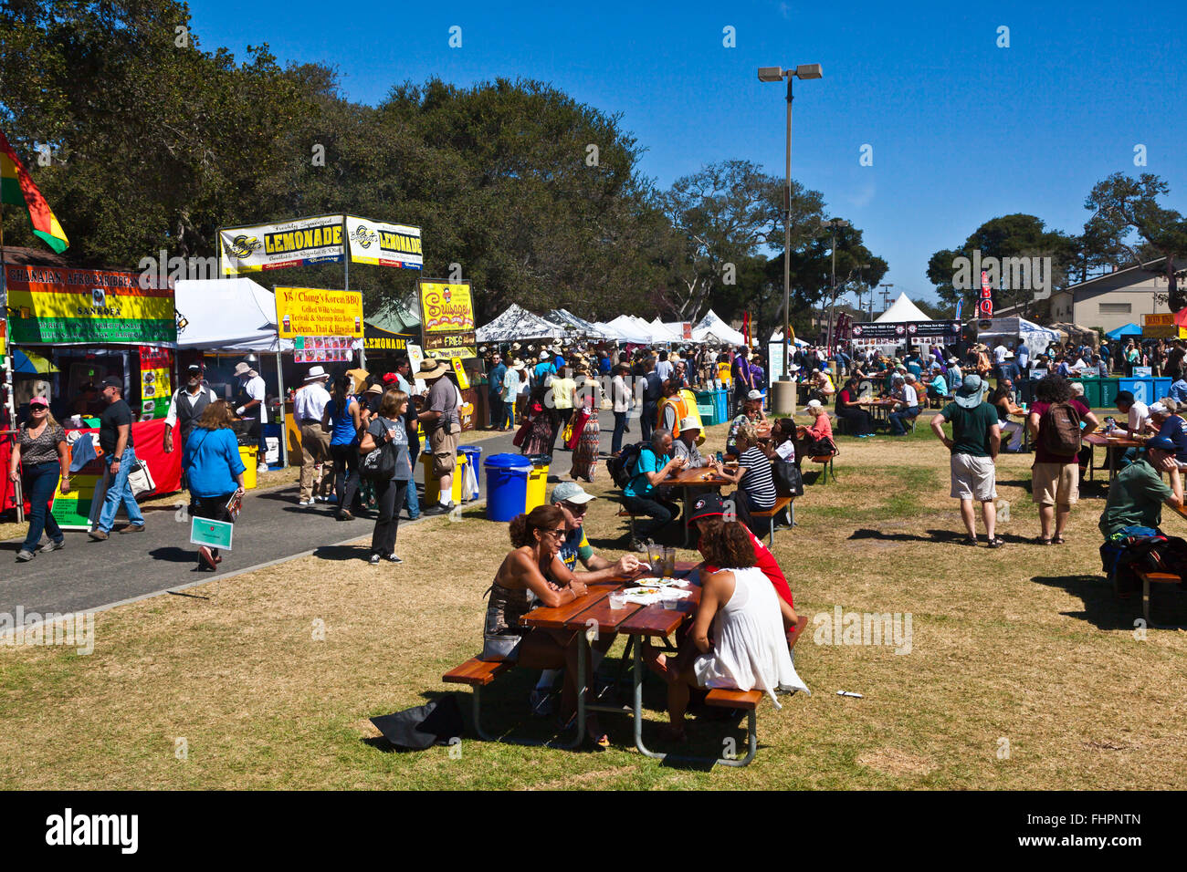 The grounds at at the Monterey Jazz Festival California Stock Photo
