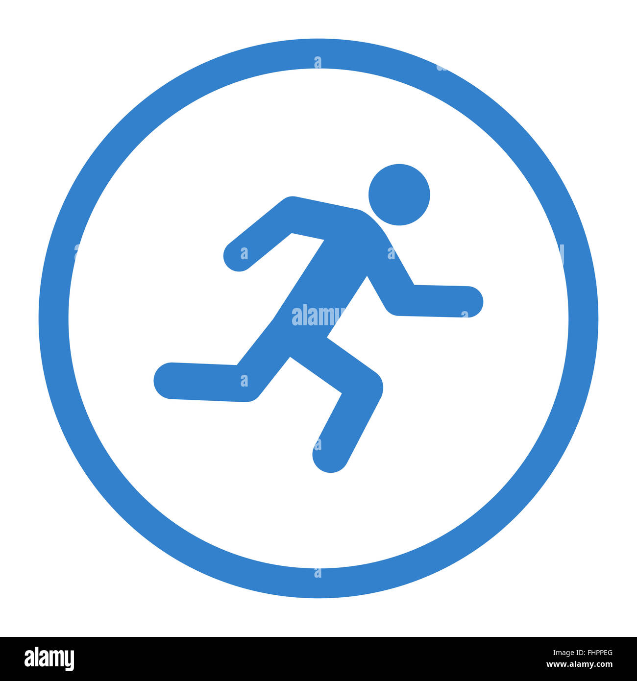 Running man icon Stock Photo