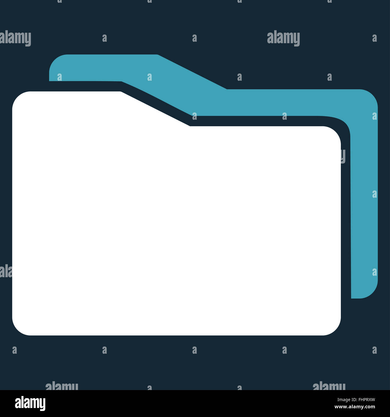 Folders Flat Icon Stock Photo - Alamy