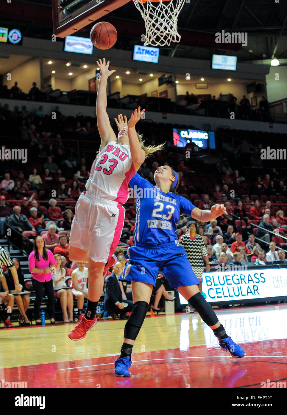 February 25 2016 Western Kentucky Lady Toppers forward Ivy Brown (23 ...