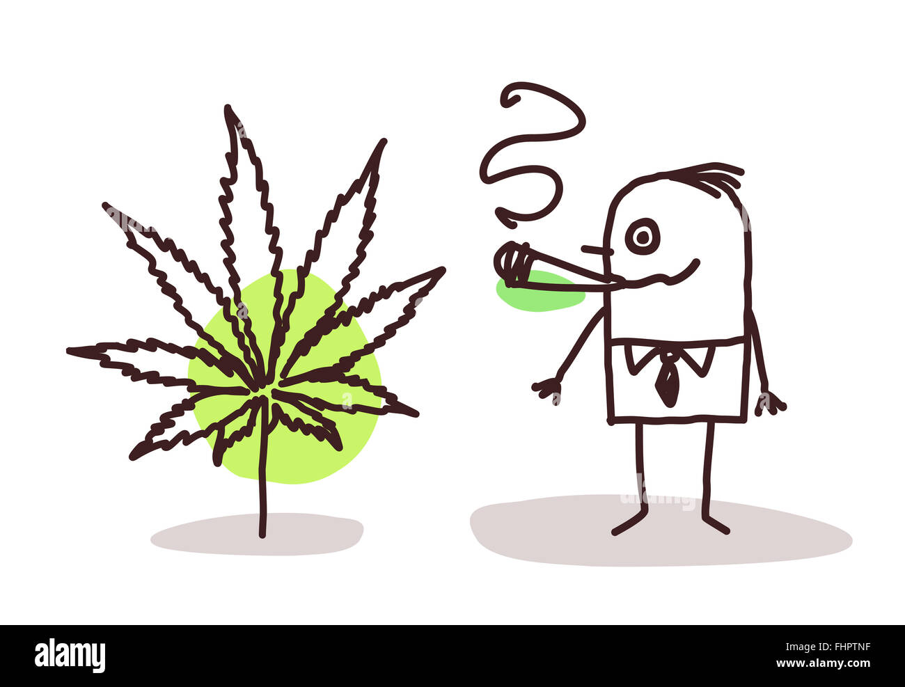 Marijuana cartoon hi-res stock photography and images - Alamy