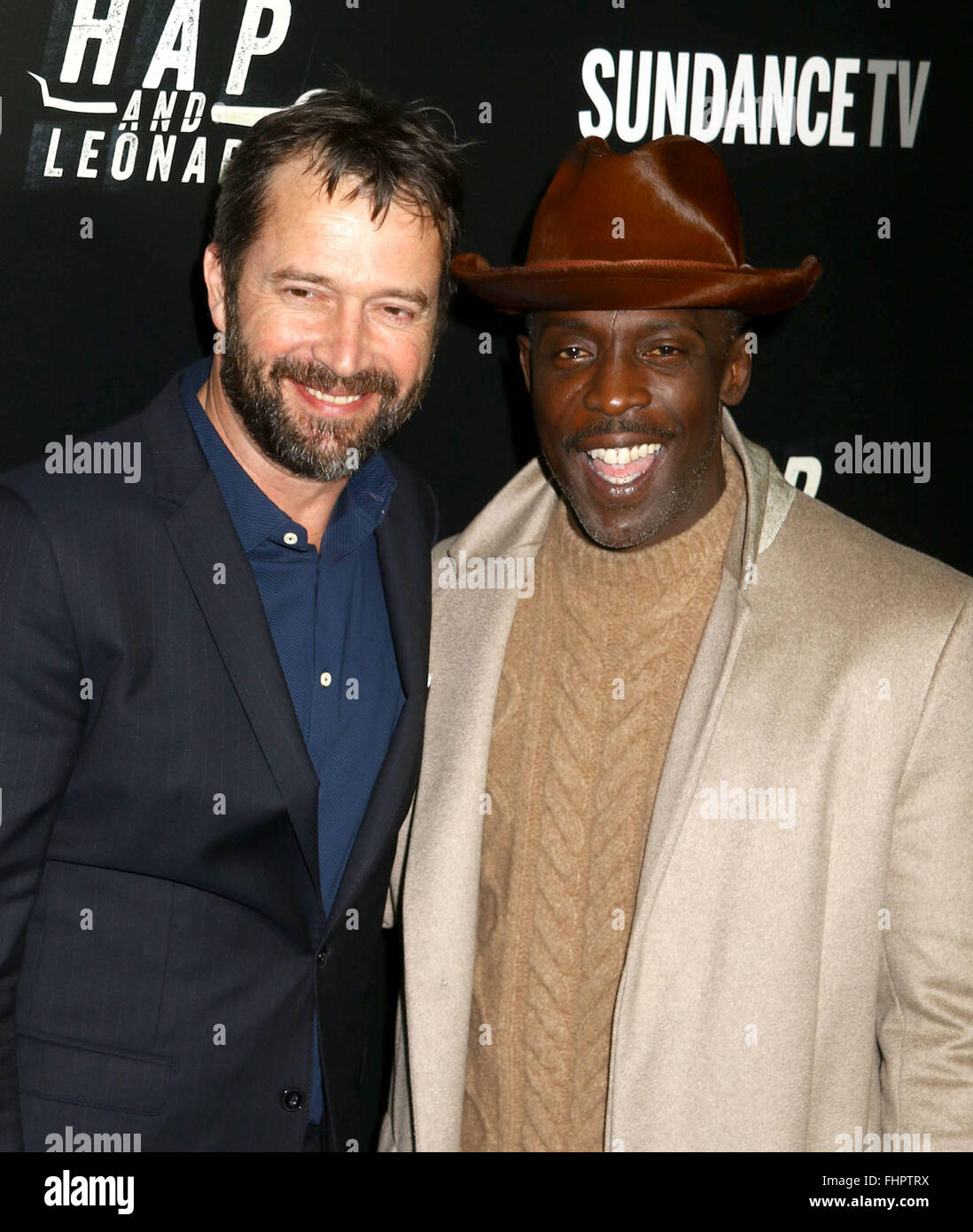 New York, New York, USA. 25th Feb, 2016. Actors JAMES PUREFOY and ...