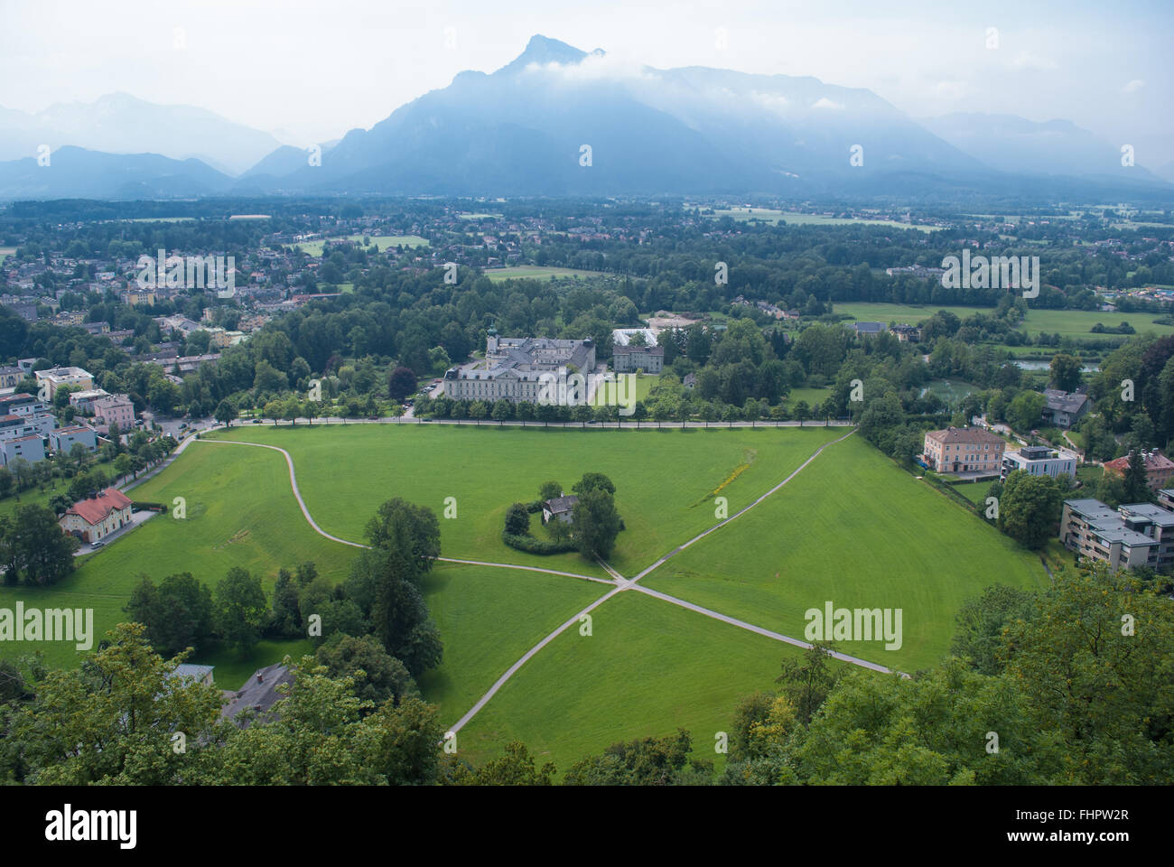 View from the Fortress Hohensalzburg, Salzburg, Austria Stock Photo