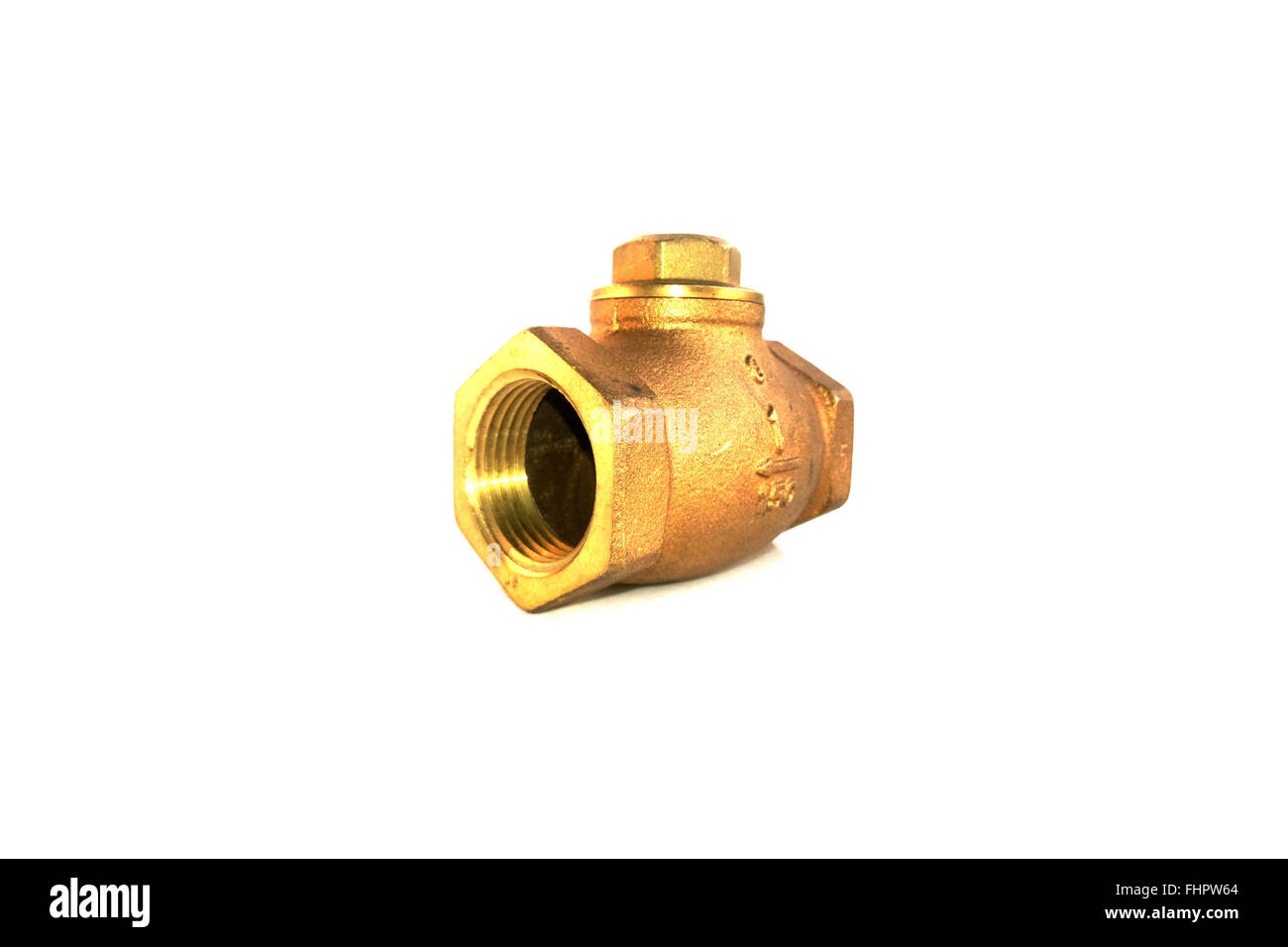 brass valves on isolated Stock Photo Alamy