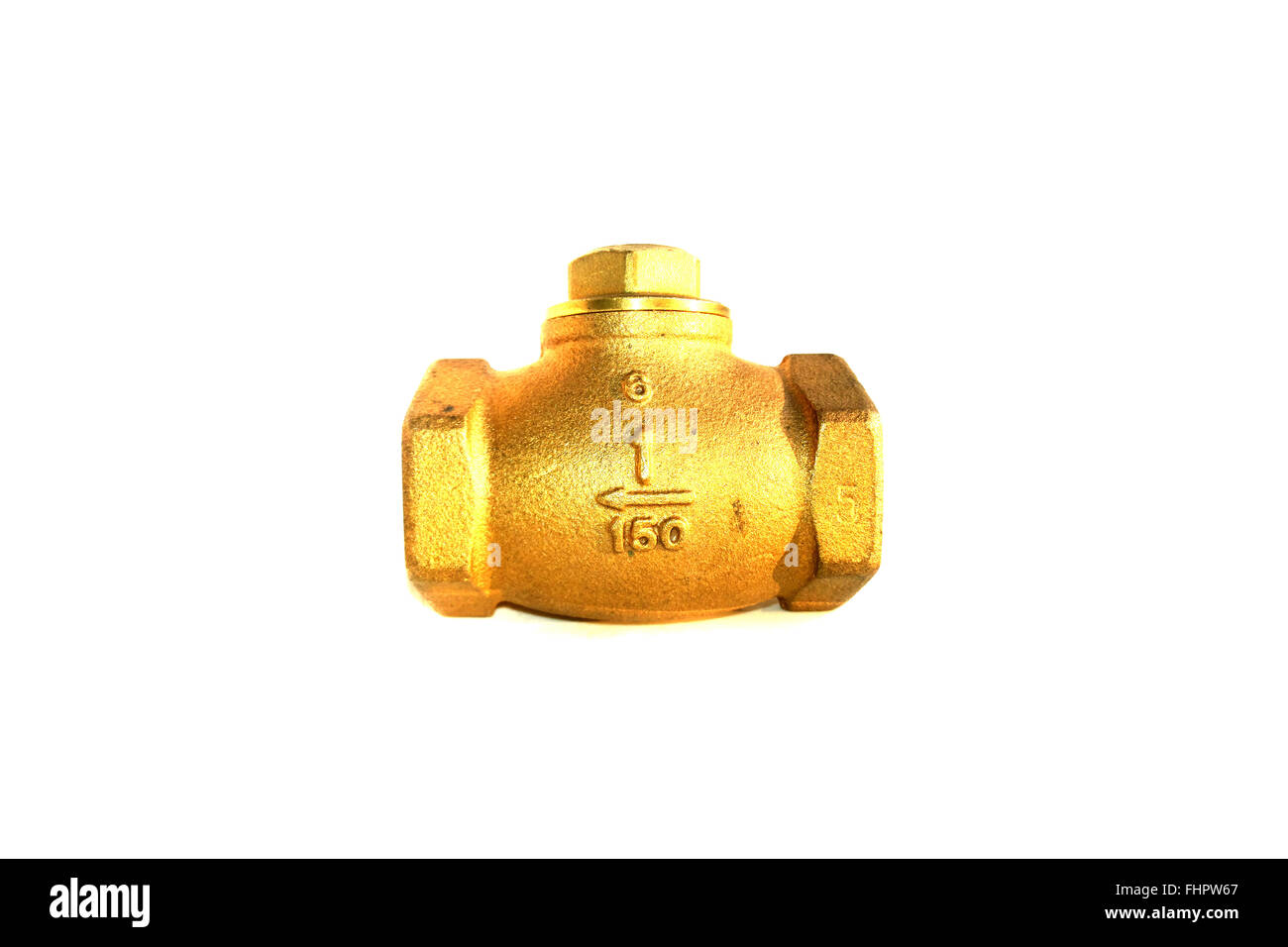 brass valves on isolated Stock Photo Alamy