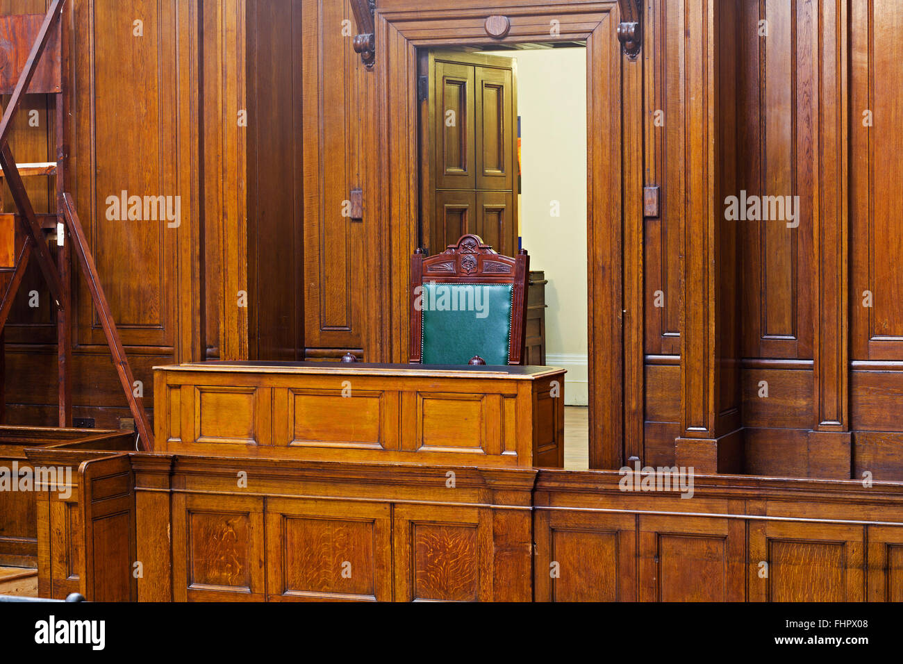 Crown Court Room Stock Photo