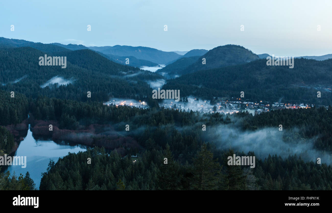 Early Morning at the top of Mount Wells Stock Photo