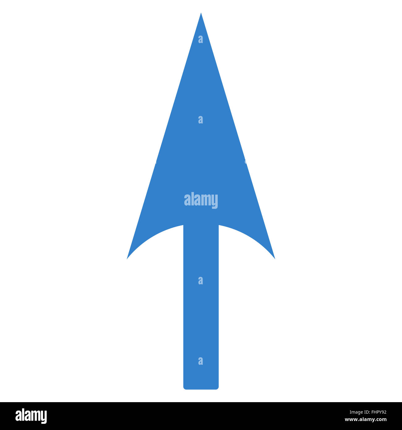 Arrow Axis Y flat cobalt color icon Stock Photo - Alamy
