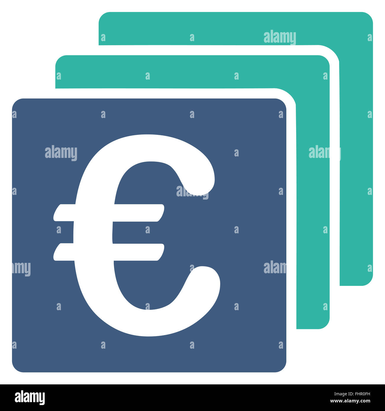 Euro Finances Icon Stock Photo - Alamy
