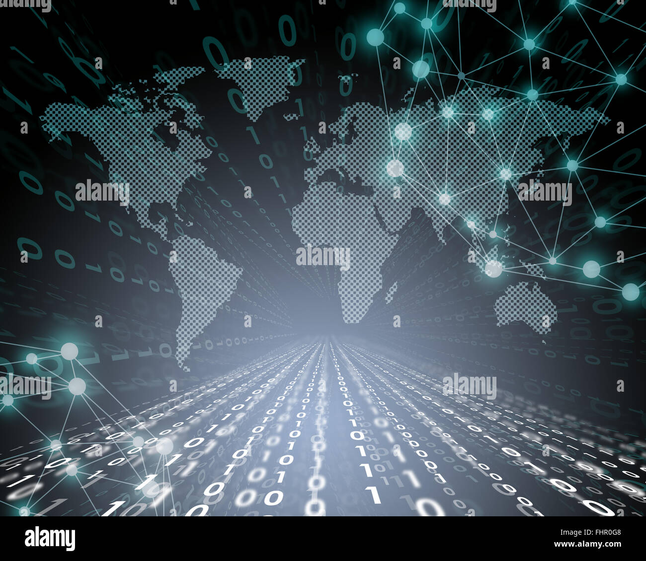 Abstract background with world map Stock Photo - Alamy