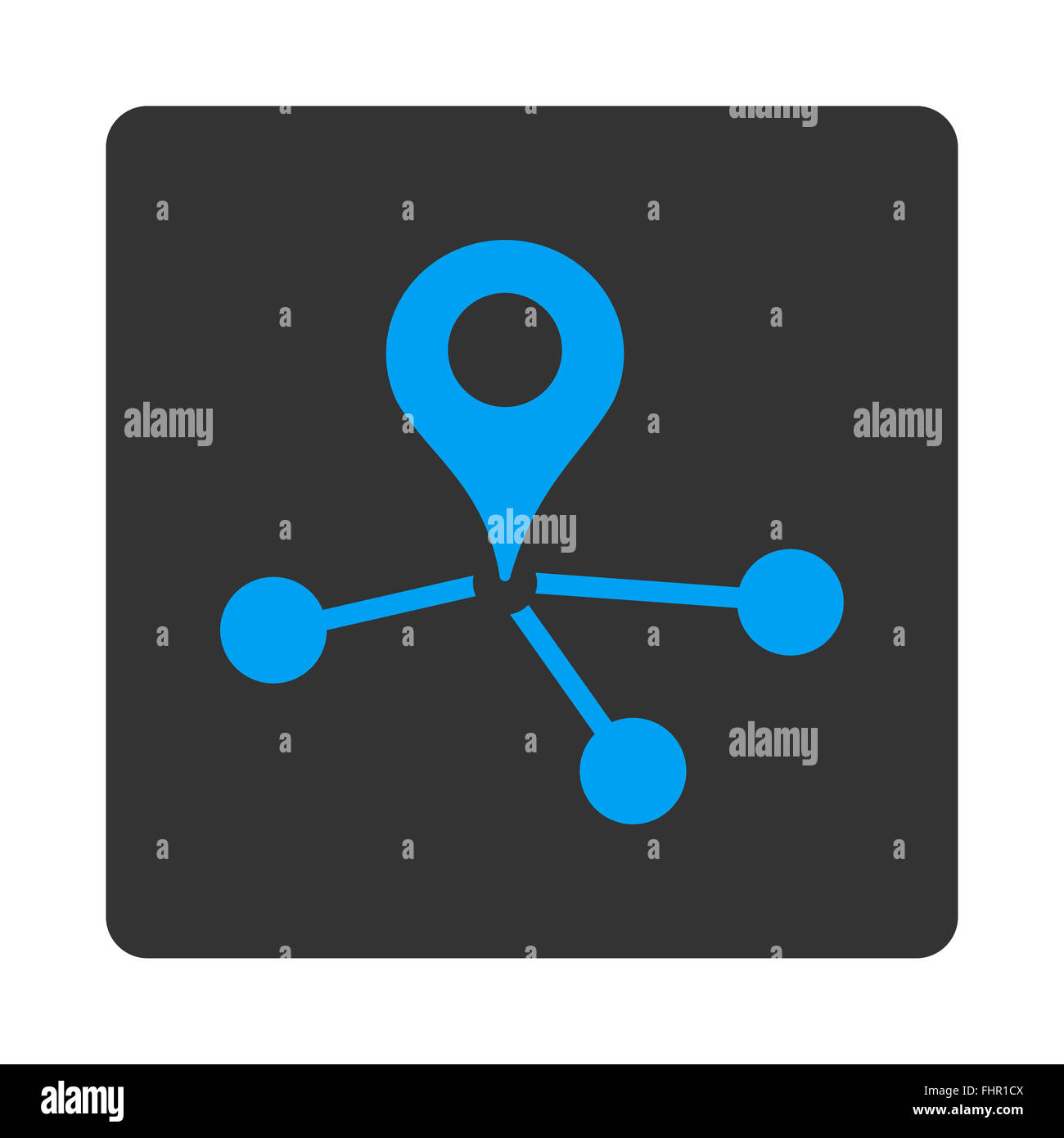 Geo Network Icon Stock Photo - Alamy