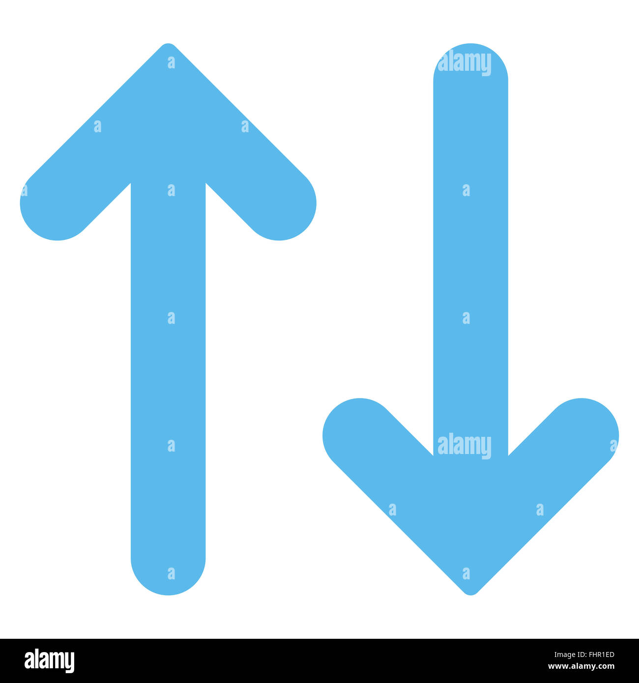 Flip Vertical flat blue color icon Stock Photo - Alamy