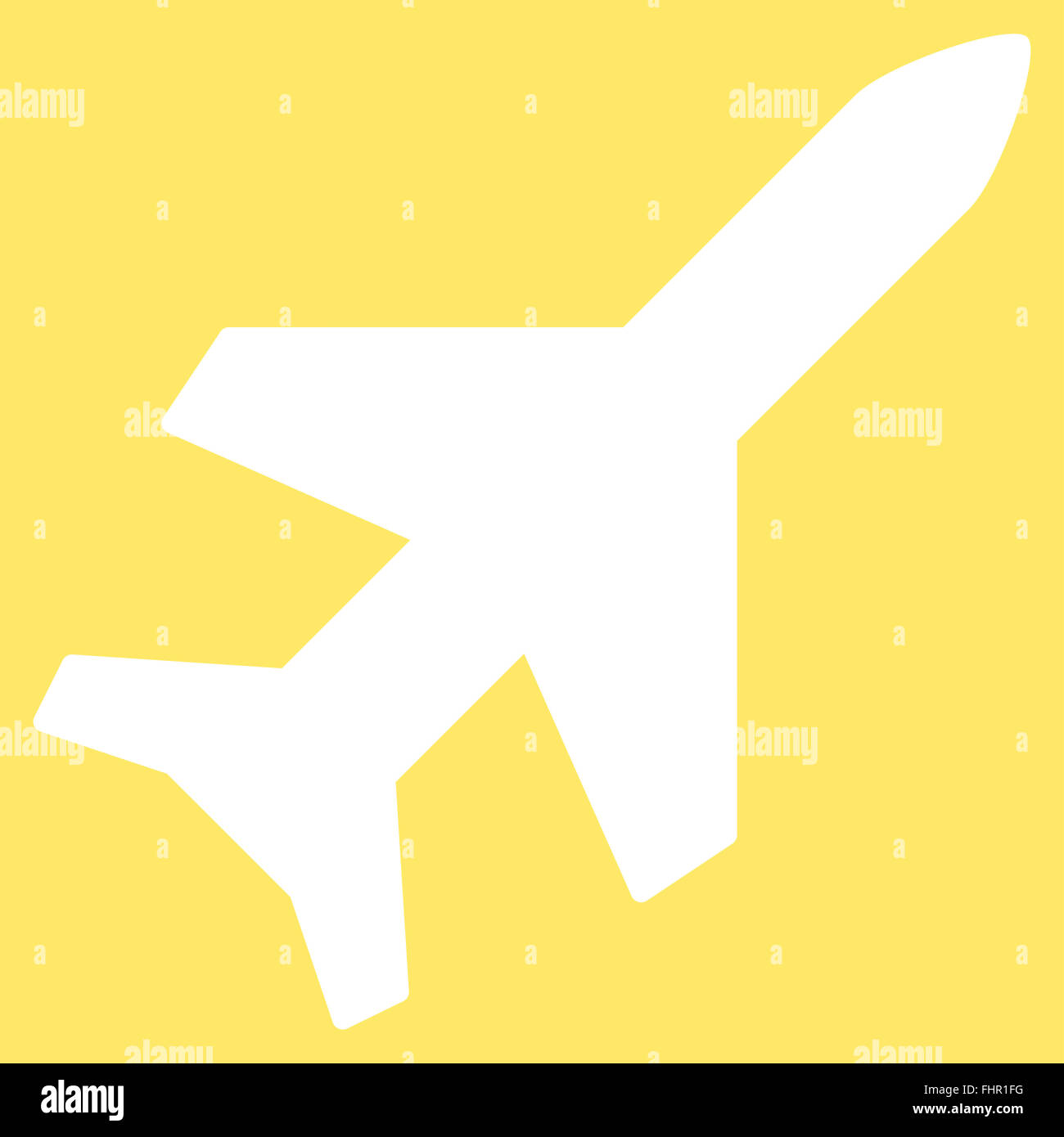 Aeroplane Flat Icon Stock Photo - Alamy