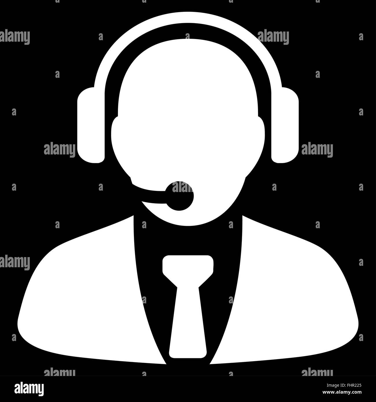 Support Manager Icon Stock Photo - Alamy