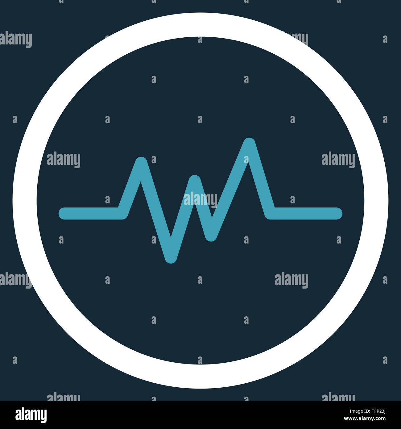 Pulse Monitoring Icon Stock Photo - Alamy