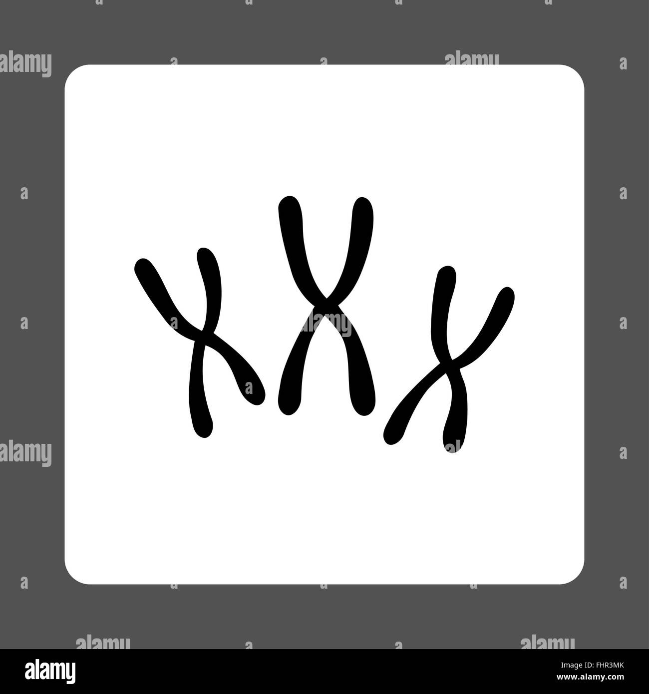 Chromosomes Rounded Square Button Stock Photo - Alamy