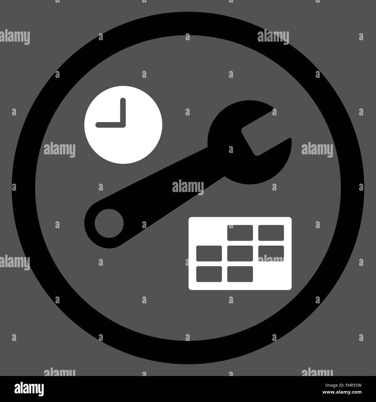date-and-time-setup-icon-stock-photo-alamy