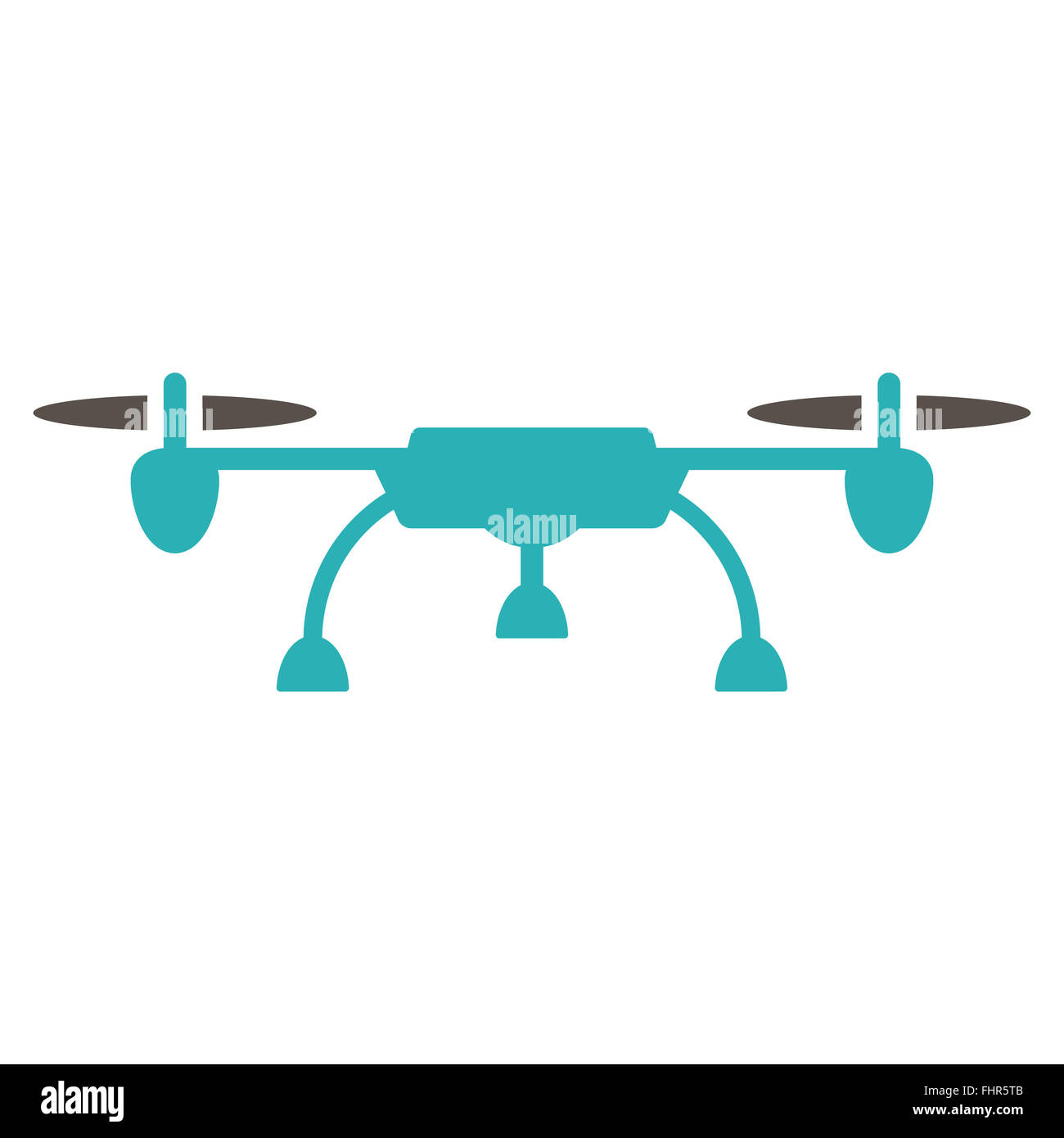 Drone Flat Icon Stock Photo - Alamy