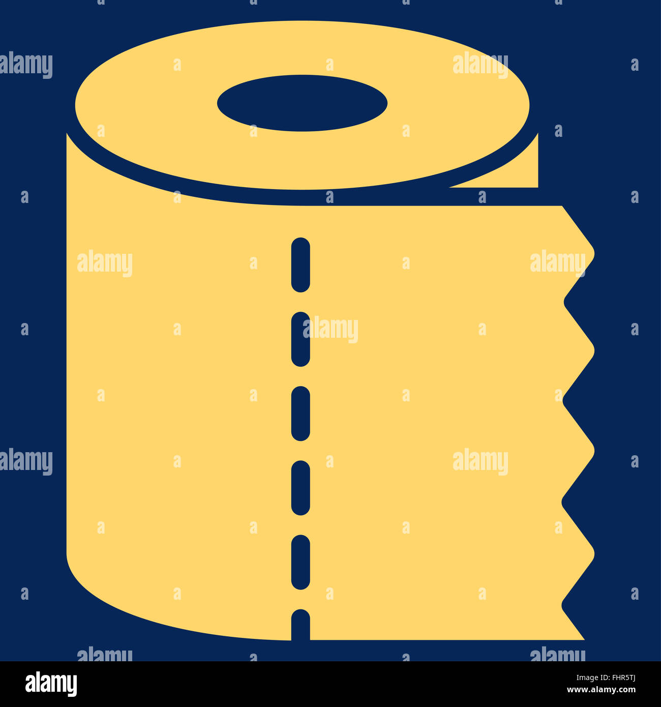 Toilet Paper Roll Flat Icon Stock Photo - Alamy