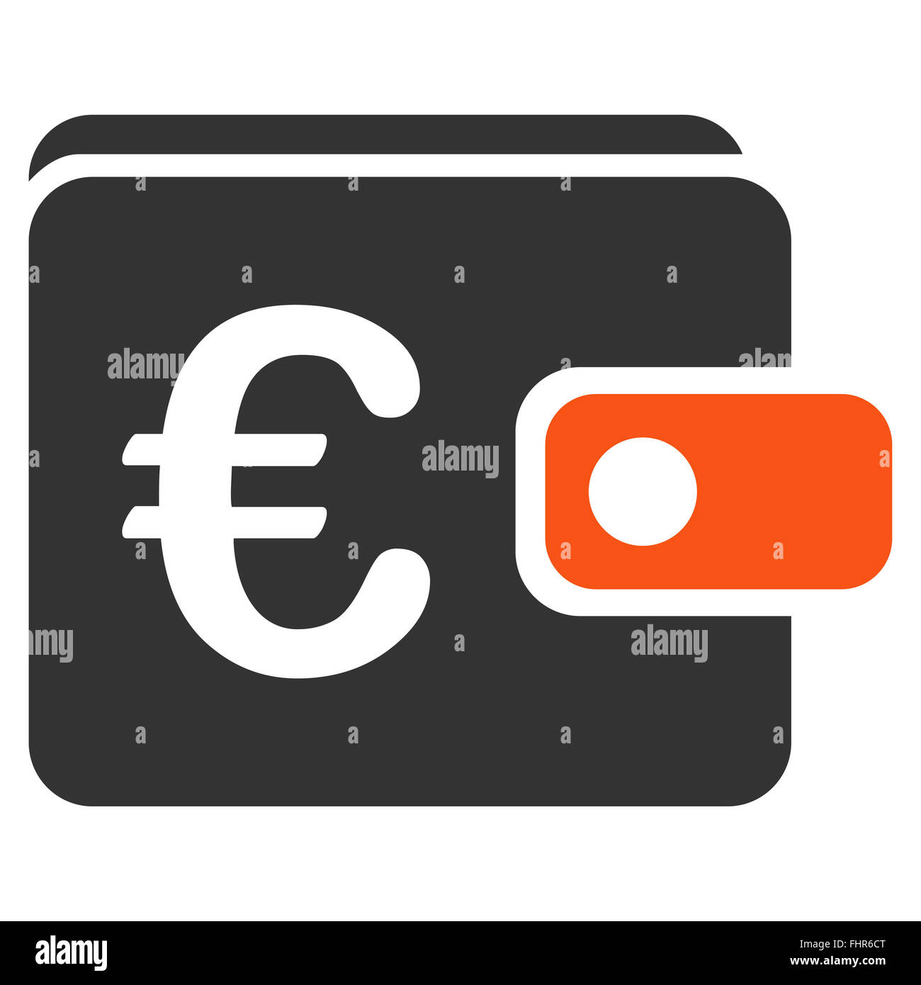 Euro Wallet Icon Stock Photo - Alamy