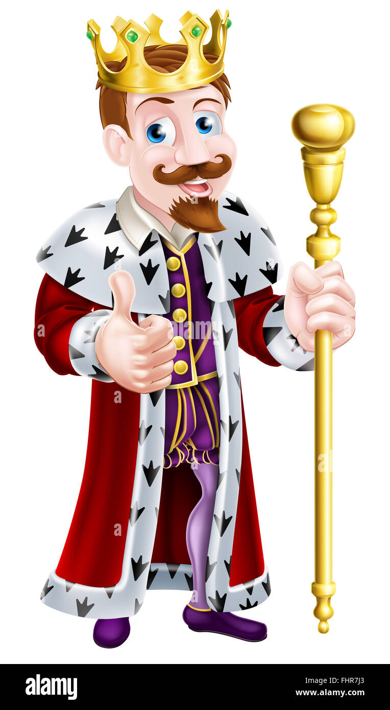 King cartoon hi-res stock photography and images - Alamy