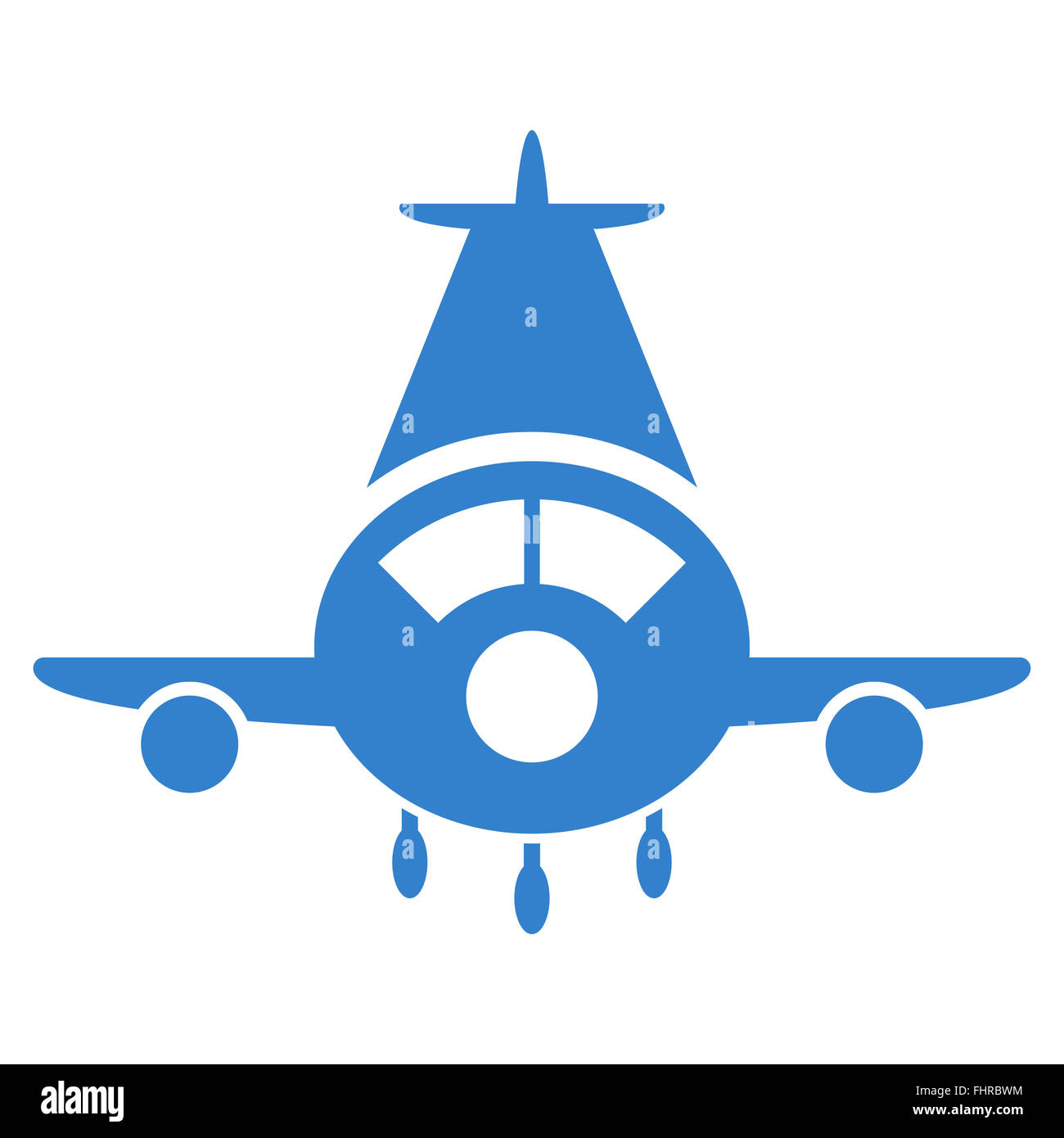 Cargo Plane Flat Icon Stock Photo - Alamy