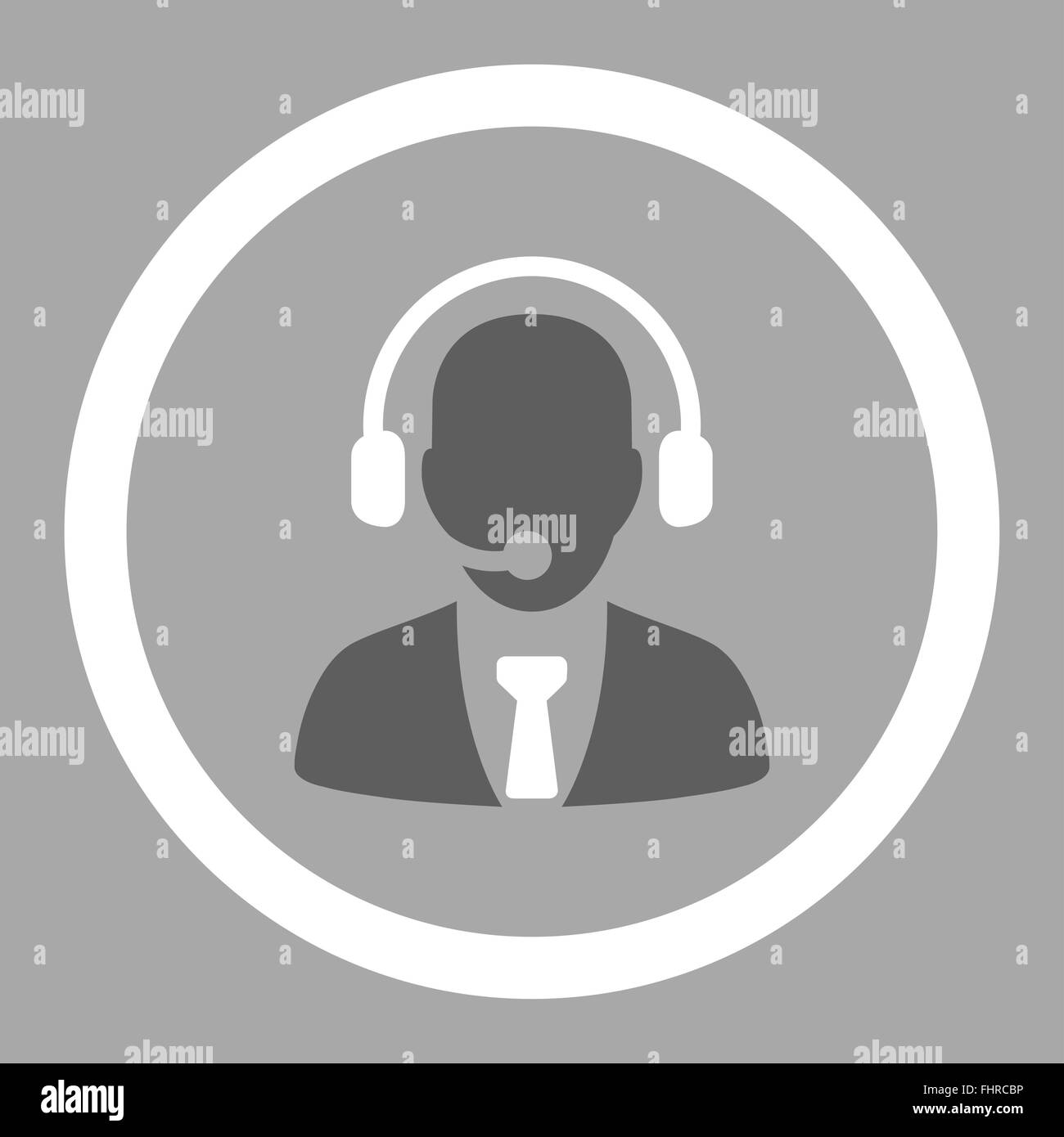 Call center flat dark gray and white colors rounded vector icon Stock ...