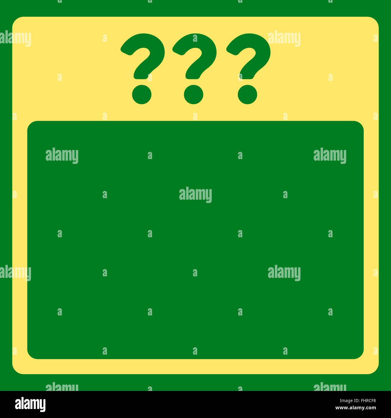 Unknown Date Icon Stock Photo Alamy